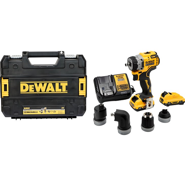 디월트 12V Max 멀티헤드 드릴 드라이버 DCD703L2KR, 1개