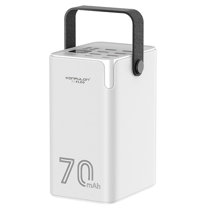 라플루 70000mAh 고속충전 대용량 보조배터리 RPB03 멀티단자 7개 동시 충전 캠핑용 차박용 LED잔량, 화이트, RPB03 라플루 70000mAh 고속충전 대용량 보조배터리 RPB03 멀티단자 7개 동시 충전 캠핑용 차박용 LED잔량, 화이트, RPB03