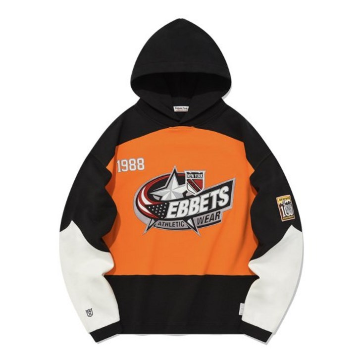 이벳필드 EBBETSFIELD EHL 하키 후디드 맨투맨 오렌지 후드티 후디