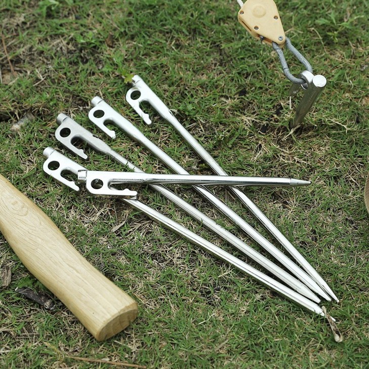 고강도 420 스테인레스 캠핑 단조팩 텐트팩, 1개