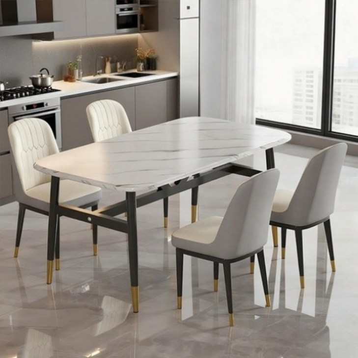 이동식 확장 접이식 식탁 보물섬 탁자 식탁 섬식탁