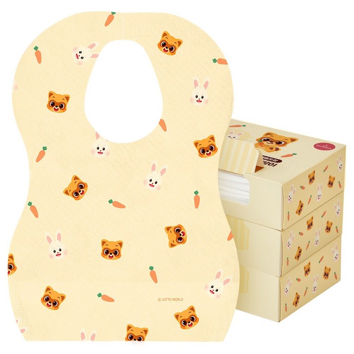 아띠래빗 유아용 일회용 방수 턱받이