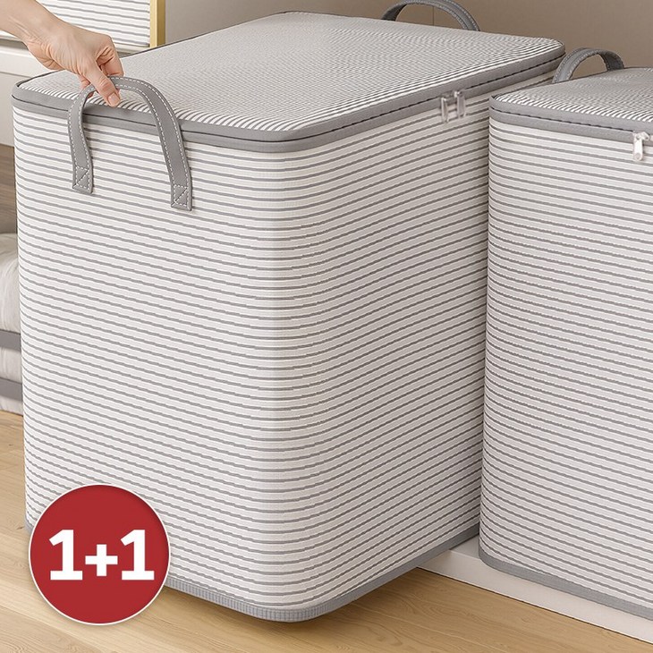 포도스 대용량 이불 옷 패브릭 수납정리함 접이식 리빙박스