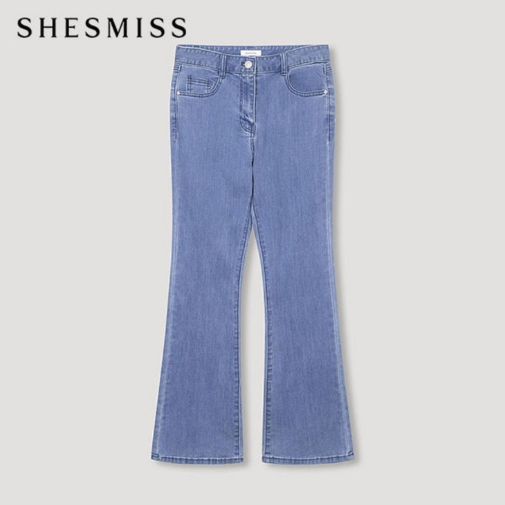 [쉬즈미스(SHESMISS)] [쉬즈미스] 슬림 부츠컷 데님 팬츠_SSMSLN12050_B