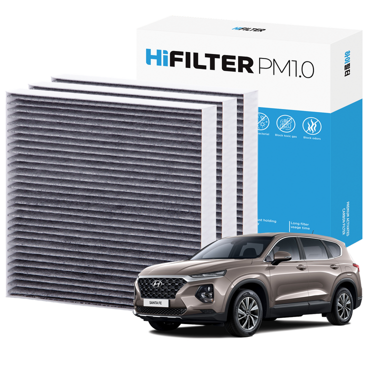 21 하이필터 PM1.0 활성탄 자동차 에어컨필터 현대