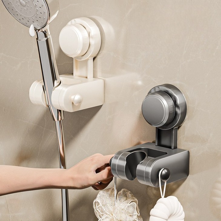 숭람 찰떡 흡착식 각도조절 샤워기 걸이 거치대