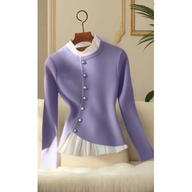 딜마켓 피선상의  여성 봄 가을 버튼 포인트 블라우스 티셔츠 상의