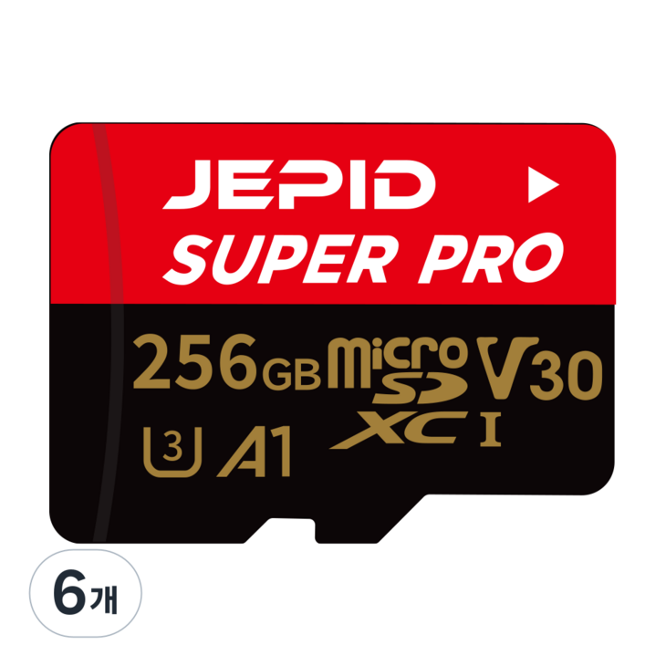 제피드 메모리카드 마이크로 SD카드 UHSI, 6개, 256GB