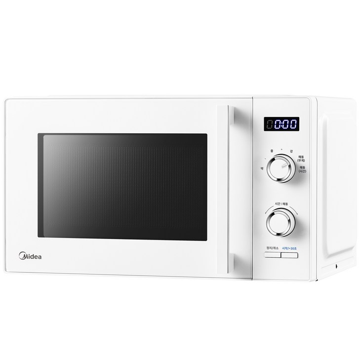 미디어 무회전 플랫 전자레인지 다이얼식 화이트 23L, MWOFL2300WH