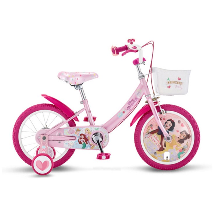 삼천리자전거 아동용 16 프린세스 자전거 미조립, 라이트 핑크, 1080cm - 쇼핑앤샵