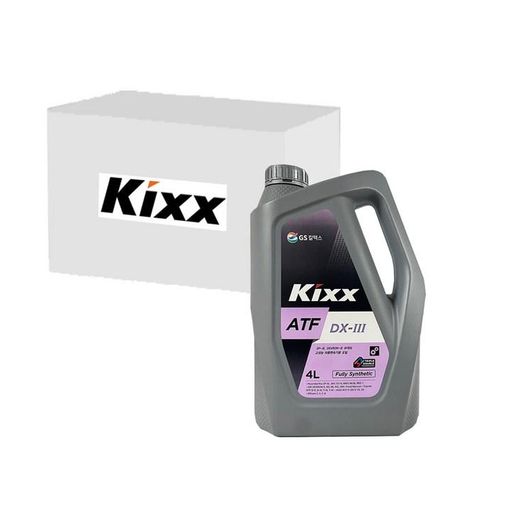 KIXX 킥스 ATF DX-III (자동미션오일, 덱스론3, 4L x 4개), 1개