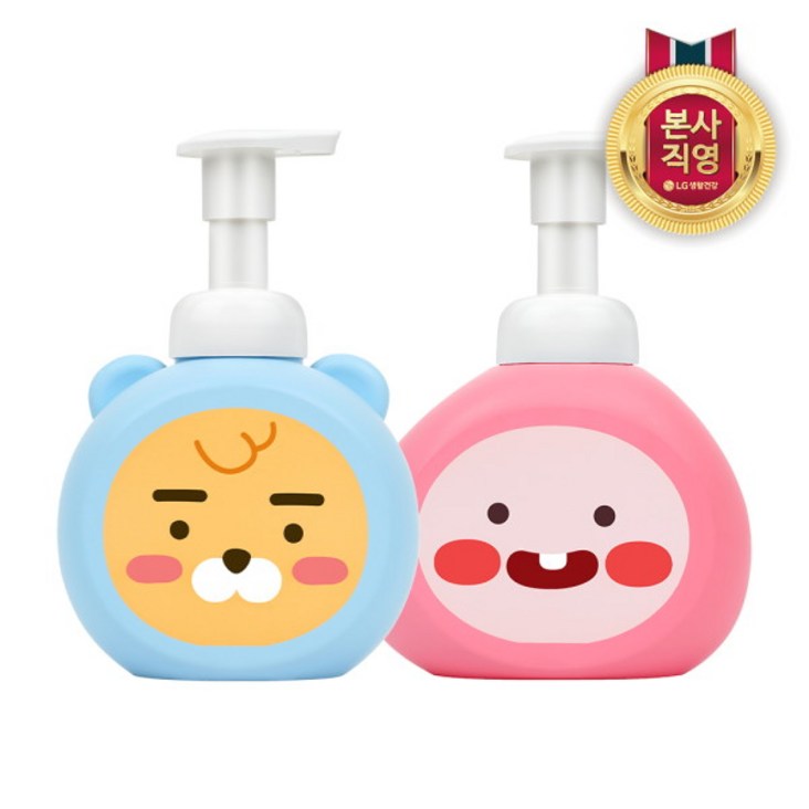 LG생활건강 세이프솝 카카오 핸드워시 500ml x 2개 리틀라이언리틀어피치 중 택, 500ml, 2개