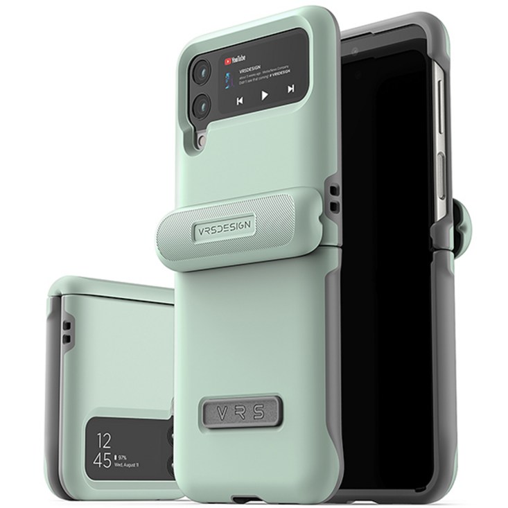 베루스 갤럭시Z플립4 이중 범퍼 하드 반자동 힌지 보호 풀커버 휴대폰 케이스 테라가드 모던 20230523