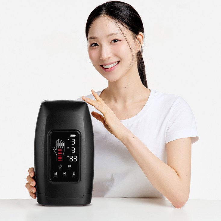 닥터포텐 프리미엄 온열 손가락 손 마사지기 X Pro HM001, HM001, 블랙