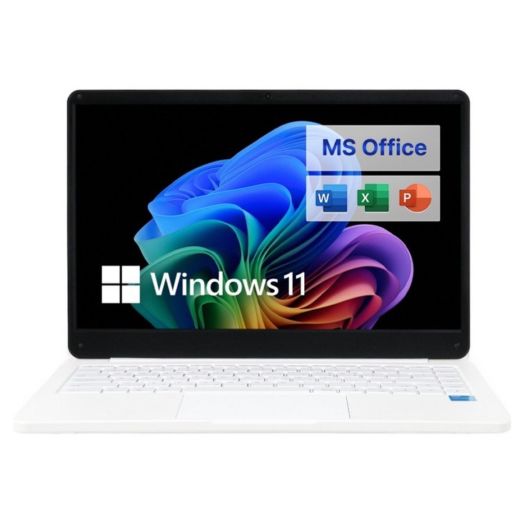 베이직스 2024 베이직북 14 셀러론  마이크로소프트 패키지 세트, Basic White, 256GB, 8GB, WIN11 Home, BB1422SSS