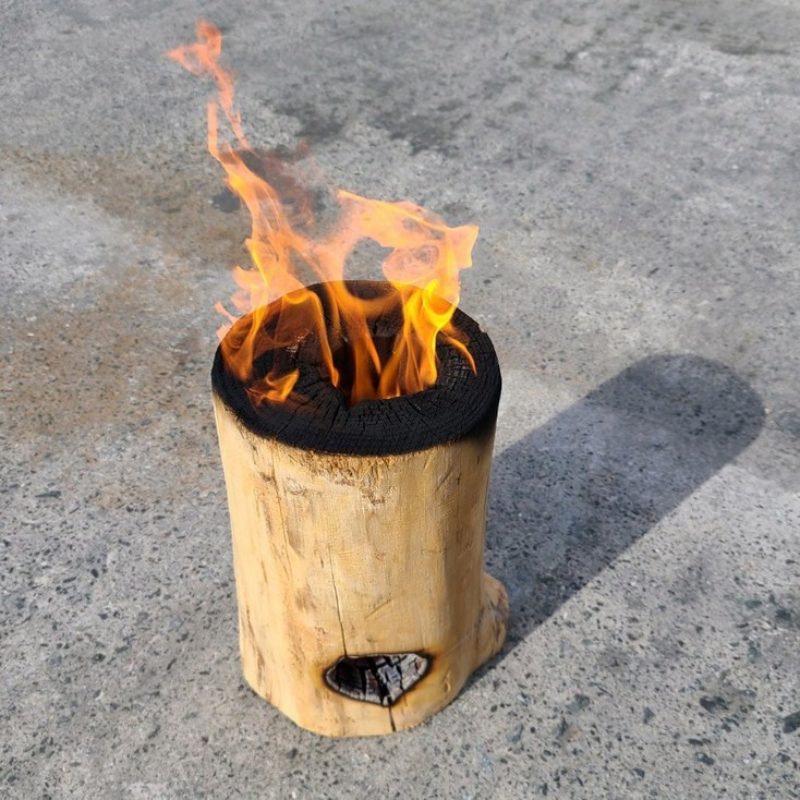 100 잘마른 통나무 장작 대형 참나무 불멍장작 통나무버너 스토브