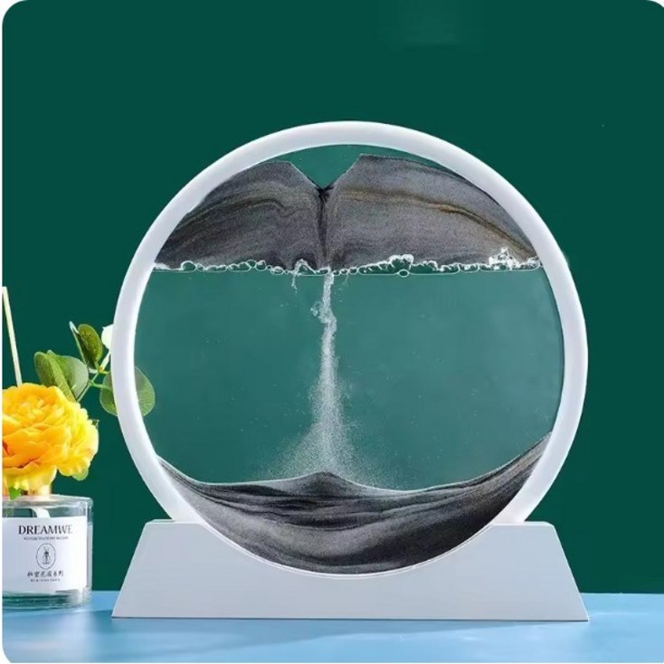 3D 퀵샌드 움직이는 모래그림 아트 액자 북유럽 인테리어 장식품 풍경 홈 오피스 데스크 감성
