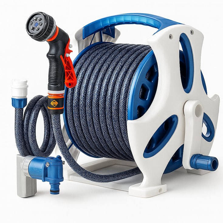 국산 물호스 릴호스 워터건 워터릴 세차 청소 분사기 미우뮤, B50