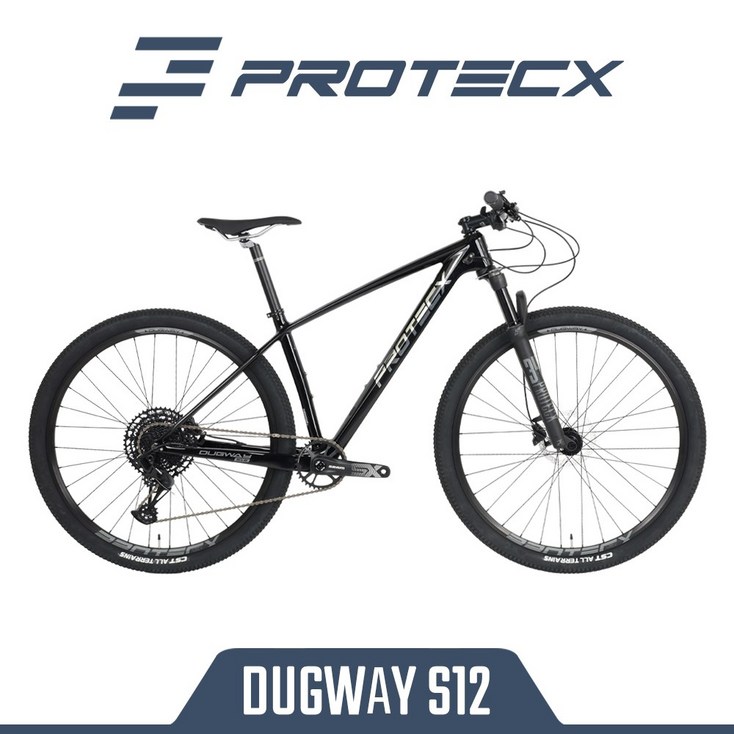 프로텍스 카본 덕웨이S12 스램 sx eagle 12단 MTB 산악 자전거 45cm 반조립, 블랙, 175cm