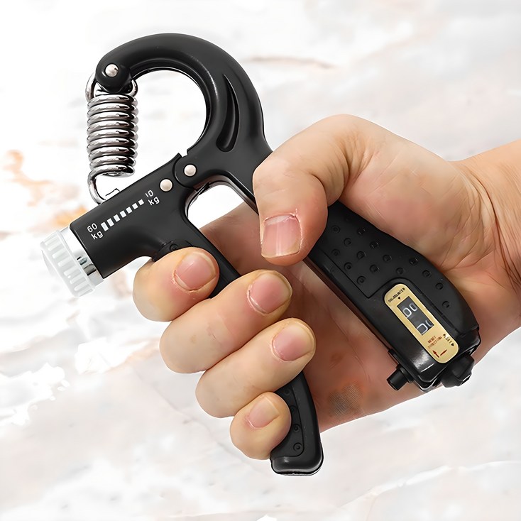 카운터 강도조절 그립 악력기 1060kg, 블랙, 1개