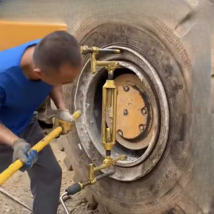 대형 타이어 탈착기 교환 수동 분해기 분리기 차량 조립 공구, 지게차비드분해및조립도구, 1개