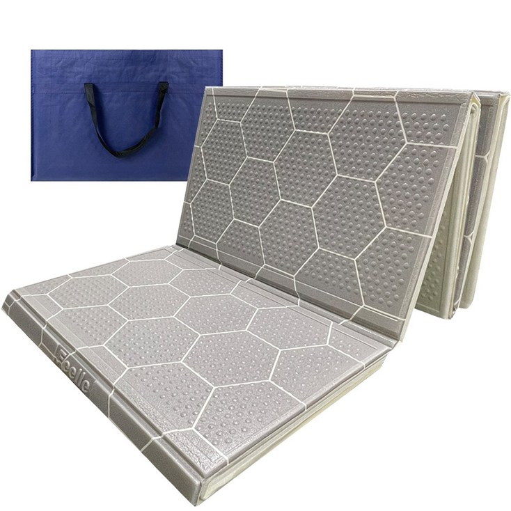 힐링캠프 3단 캠핑매트가방 특중형240x200 접이식 매트 돗자리 피크닉매트, B.그레이