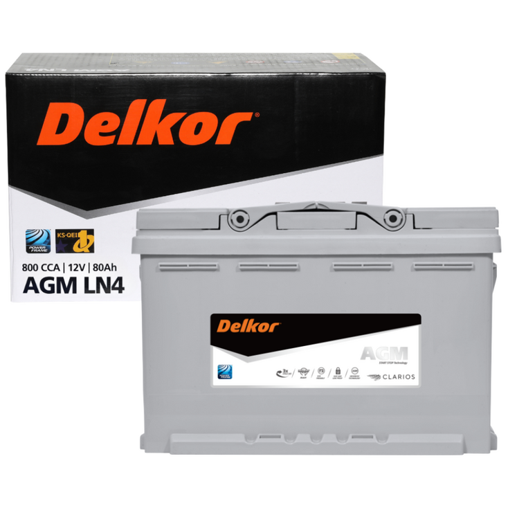 델코 AGM 80L 펠리세이드 스포티지 QL 올 뉴 투싼 쏘렌토 MQ4 카니발 4세대 그랜저 IG HG 배터리, 1개