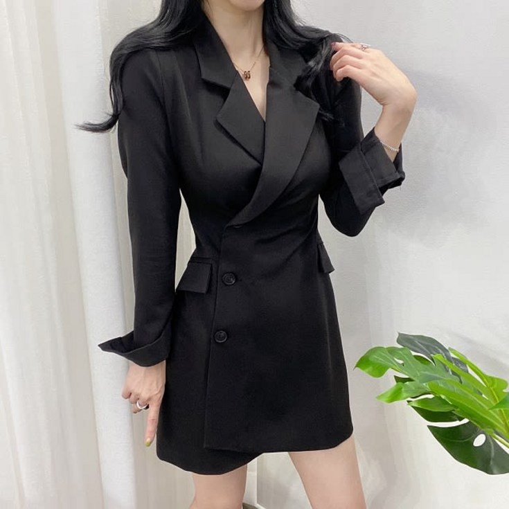 버튼 자켓 원피스 버튼 자켓 원피스