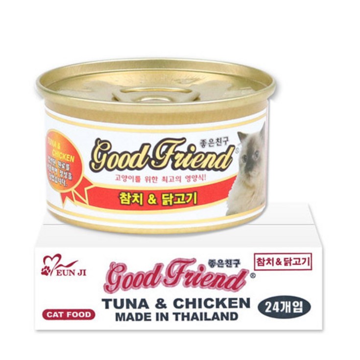 굿프랜드 참치닭고기 캔 85g 24개입 굿프랜드 참치닭고기 캔 85g 24개입