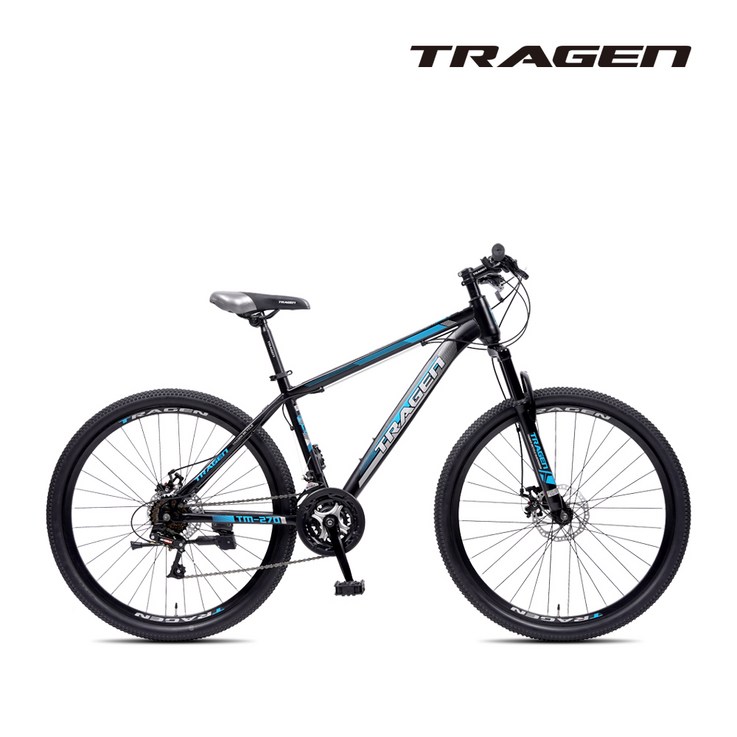 트라젠 TM-27D 27.5인치 21단 MTB자전거, 블랙/블루