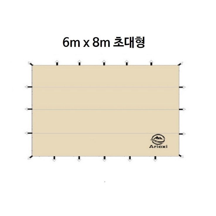 초대형 타프 아릭시 블랙코팅 6x8m 렉타 양면 타프스크린 윈드스크린 천막 장박 초대형 타프 아릭시 블랙코팅 6x8m 렉타 양면 타프스크린 윈드스크린 천막 장박