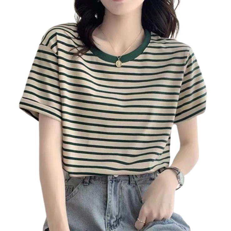 여성 라운드넥 반팔 DI5KSHV