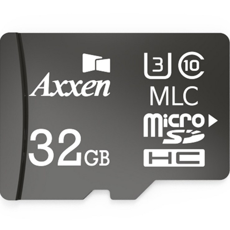 액센 블랙박스용 MSD Black MLC U3 Class10 마이크로 SD 카드, 32GB - 더블유와이몰