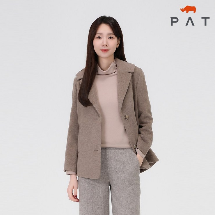 PAT 여성 캐시혼방 와이드핏 울 자켓MI81201