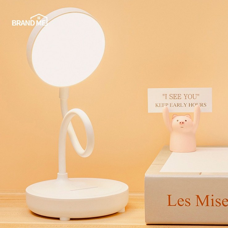 무선 LED 책상 스탠드 조명 독서등 LS01 밝기조절 각도조절가능 시력보호, 화이트 무선 LED 책상 스탠드 조명 독서등 LS01 밝기조절 각도조절가능 시력보호, 화이트