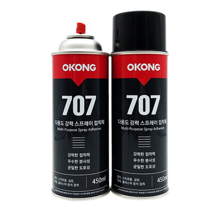 오공 스프레이 접착제 450ml, 1개