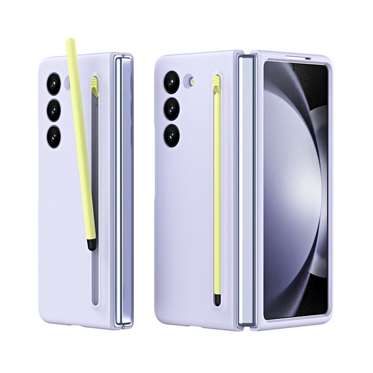 갤럭시 Z 폴드3 4 5 슬림 케이스 커버 with S펜+액정보호 필림 일체형 휴대폰 케이스