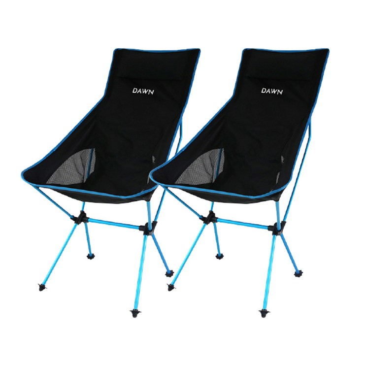 던 고르고 휴대용 접이식 캠핑 의자 체어 캠핑용품 1+1, 하늘색+하늘색