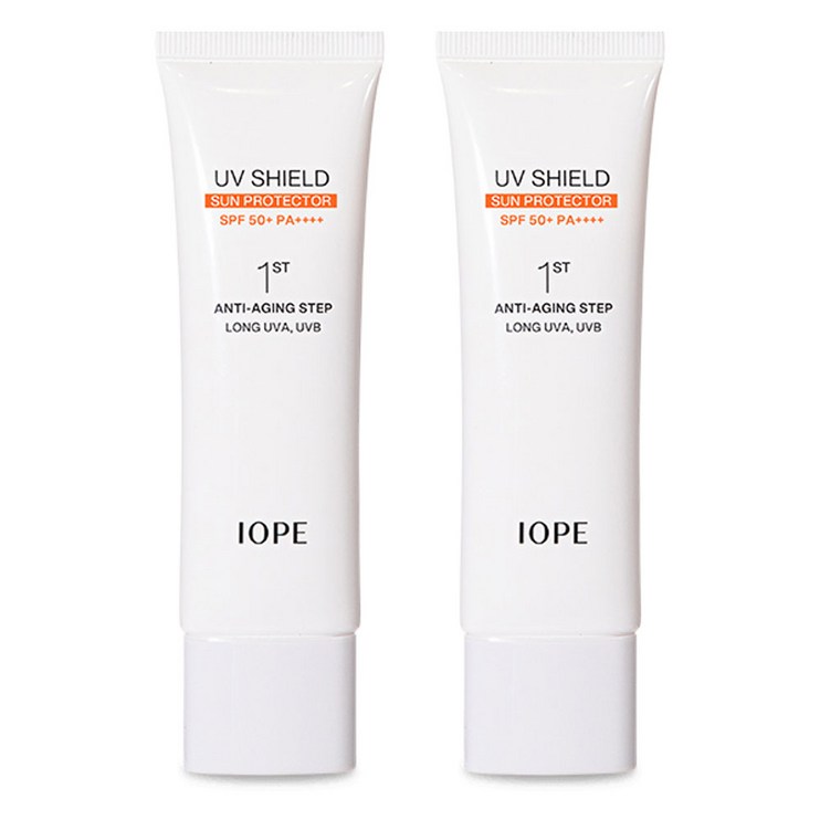 아이오페 UV 쉴드 선 프로텍터 선크림 SPF50 PA, 50ml, 2개 아이오페 UV 쉴드 선 프로텍터 선크림 SPF50 PA, 50ml, 2개