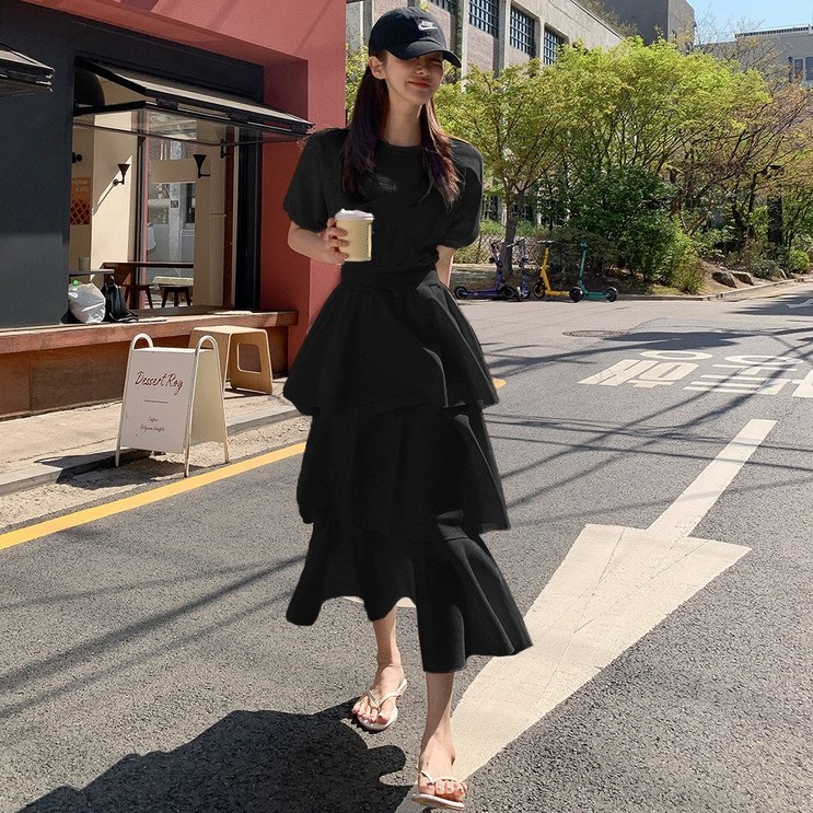 떳다그녀 비쥬드 캉캉 롱 원피스 떳다그녀 비쥬드 캉캉 롱 원피스