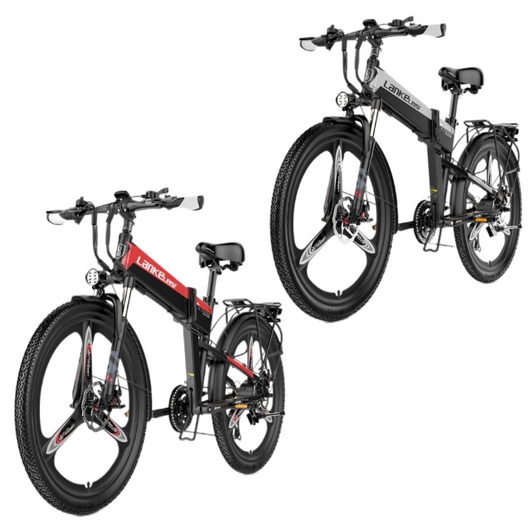 랑케레이시 전기자전거 26인치 접이식 XT600 스로틀 PAS 400W 10.4ah