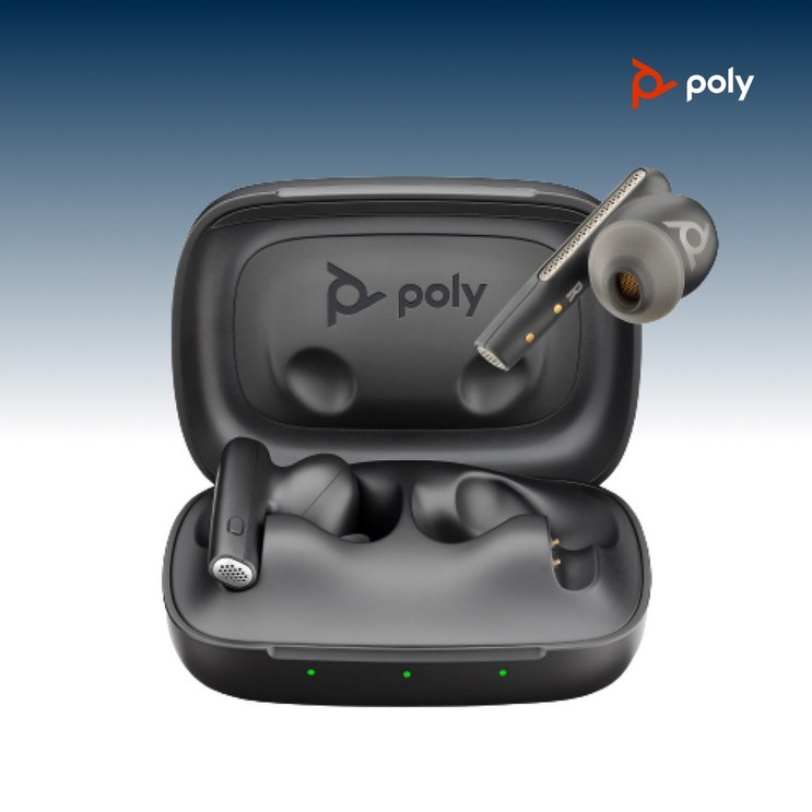 Poly 플랜트로닉스 보이저 프리 60 노이즈캔슬링 무선 스마트 케이스 블루투스 이어폰, 보이저 프리 60