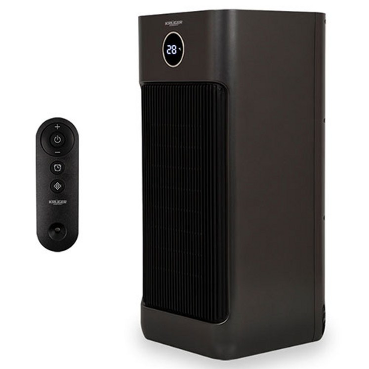 크루거 그래핀 발열 초강력 PTC 전기 온풍기 히터 3000W, KRHR1533CSM, 블랙