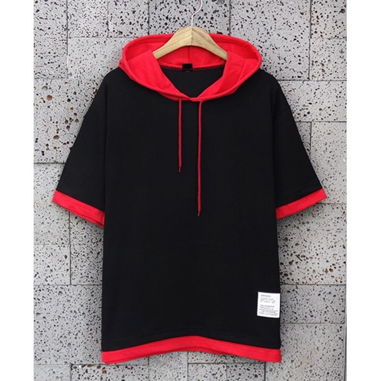 유니우 맥스 반팔20수 싱글 후드티