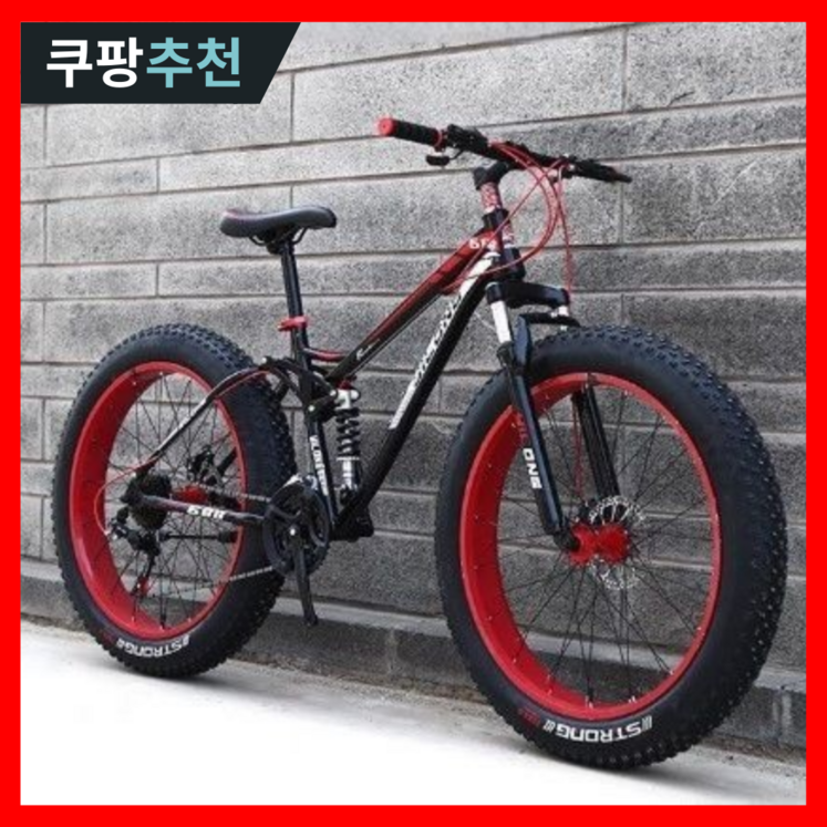 바이키 자전거 팻바이크 펫바이크 21단 24인치 26인치 mtb 출퇴근 두발 성인 입문용