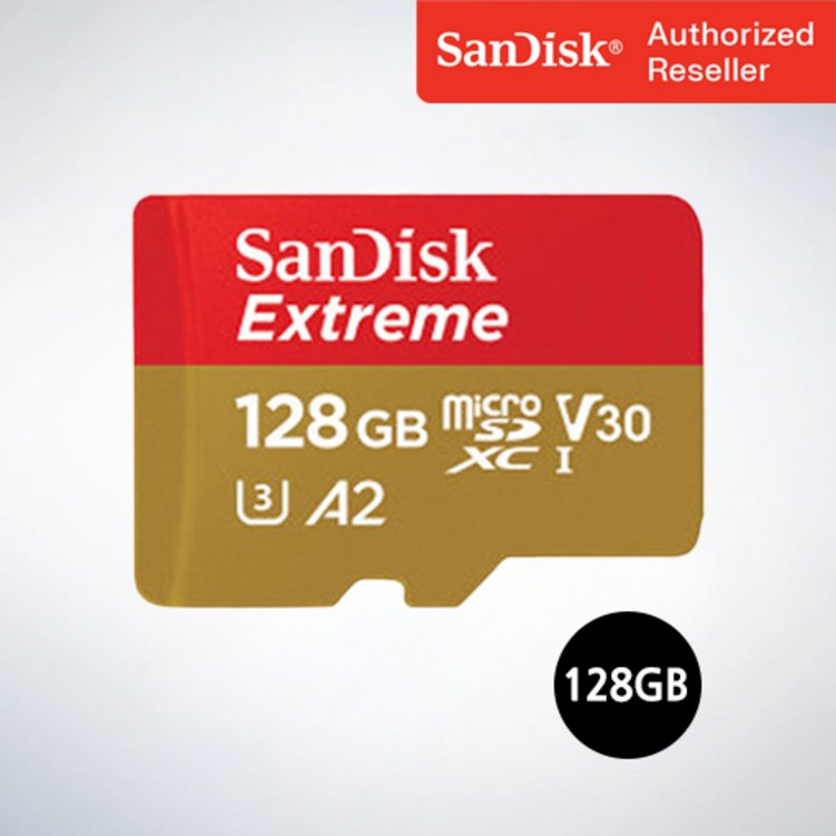샌디스크sd카드128 샌디스크 마이크로 SD카드 SDXC Extreme 익스트림 QXAA 128GB