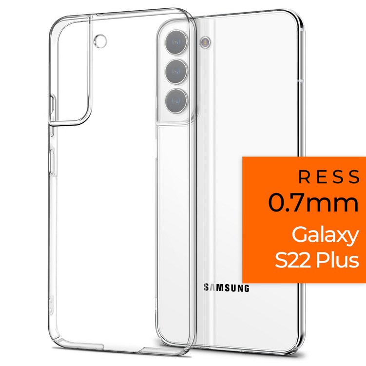 불사조 RESS 갤럭시S22 플러스 슬림 변색없는 투명 레스 케이스 0.7mm 절개형