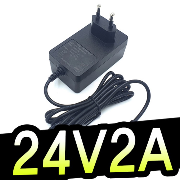 명호전자 24V 2A 아답터 월마운트타입 직류전원장치 24V2A어댑터 48W