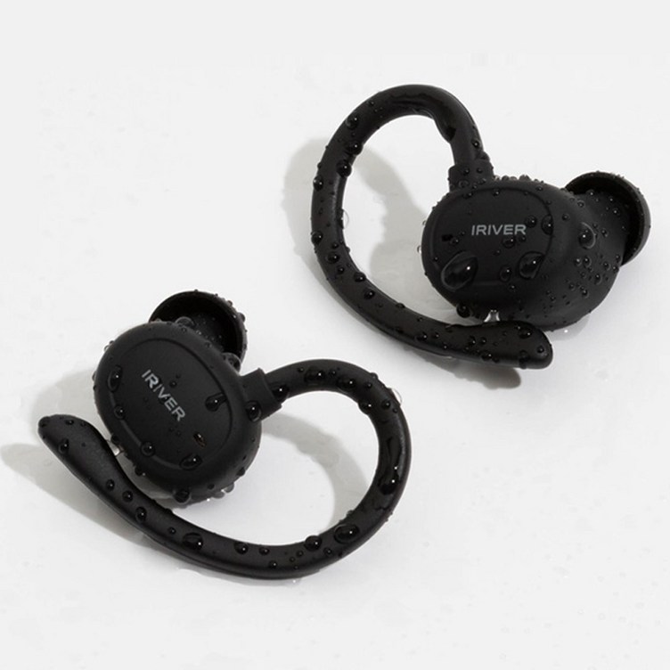 아이리버 ITW-G9 TWS 무선 블루투스 5.1 이어폰 귀걸이형, 블랙 - 투데이밈