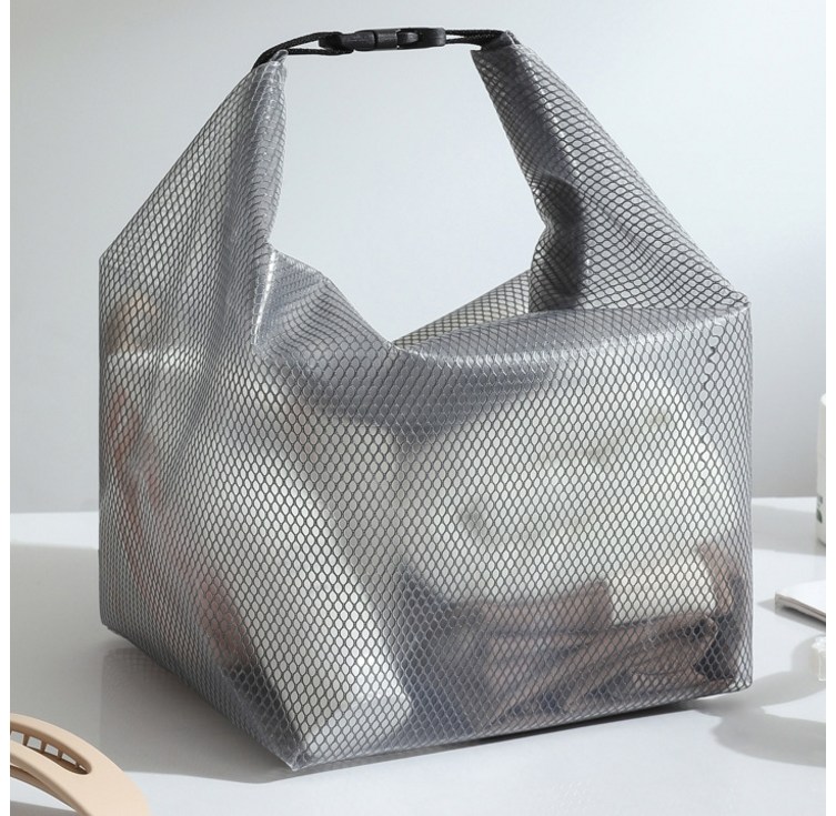 더자카 EVA 휴대용 세면 파우치 방수팩, 그레이